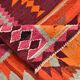 3x11 Pink Brown Vintage Kilim Runner Rug, 104x328Cm