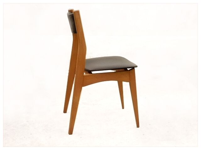 Set of 6 vintage Scandinavian chairs 1960s