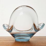 Danish glass bowl from the mid-century by Per Lütken for Holmegaard, 1960s.