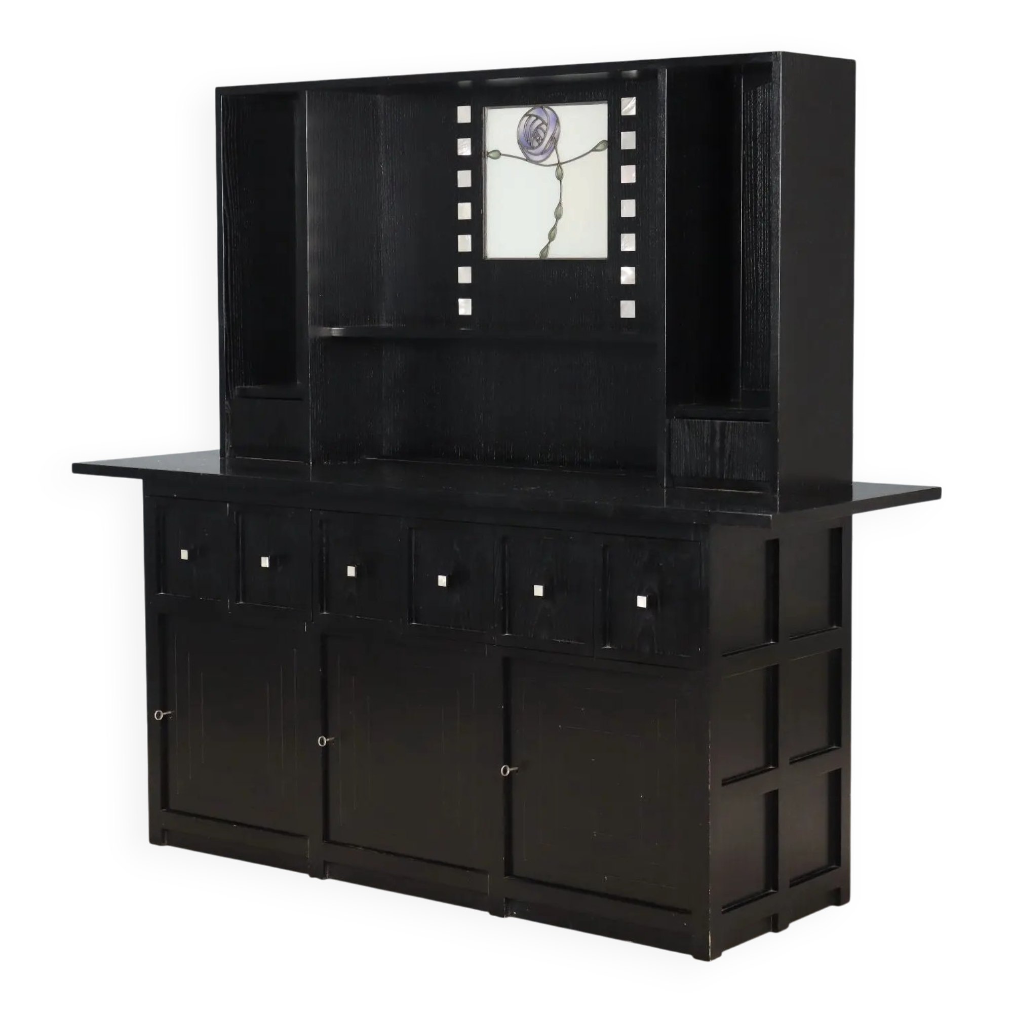 Vintage buffet Cassina design Charles Rennie Mackintosh 1980s