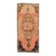 Vintage Turkish Hand-Knotted Wool Cotton Orange Runner 159x366