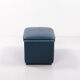 De Sede DS 50 Relax armchair with Hocker leather Petrol colour, 1980 Switzerland