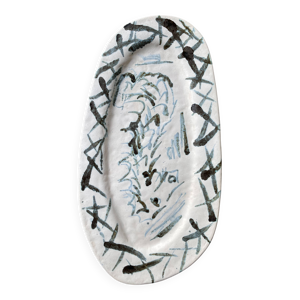 Plateau décorative signée