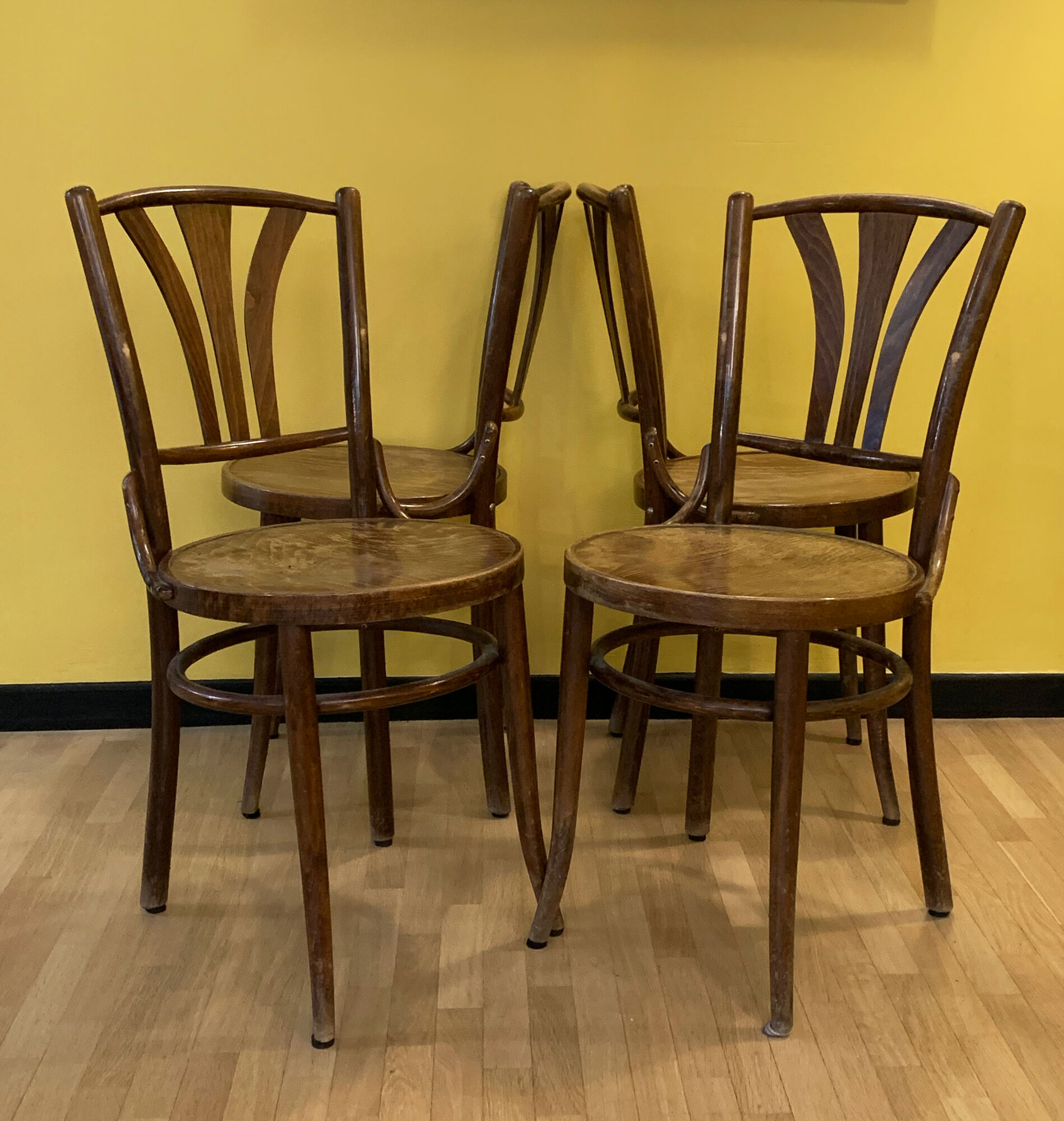 Lot of 4 bistro chairs Thonet