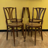 Lot of 4 bistro chairs Thonet