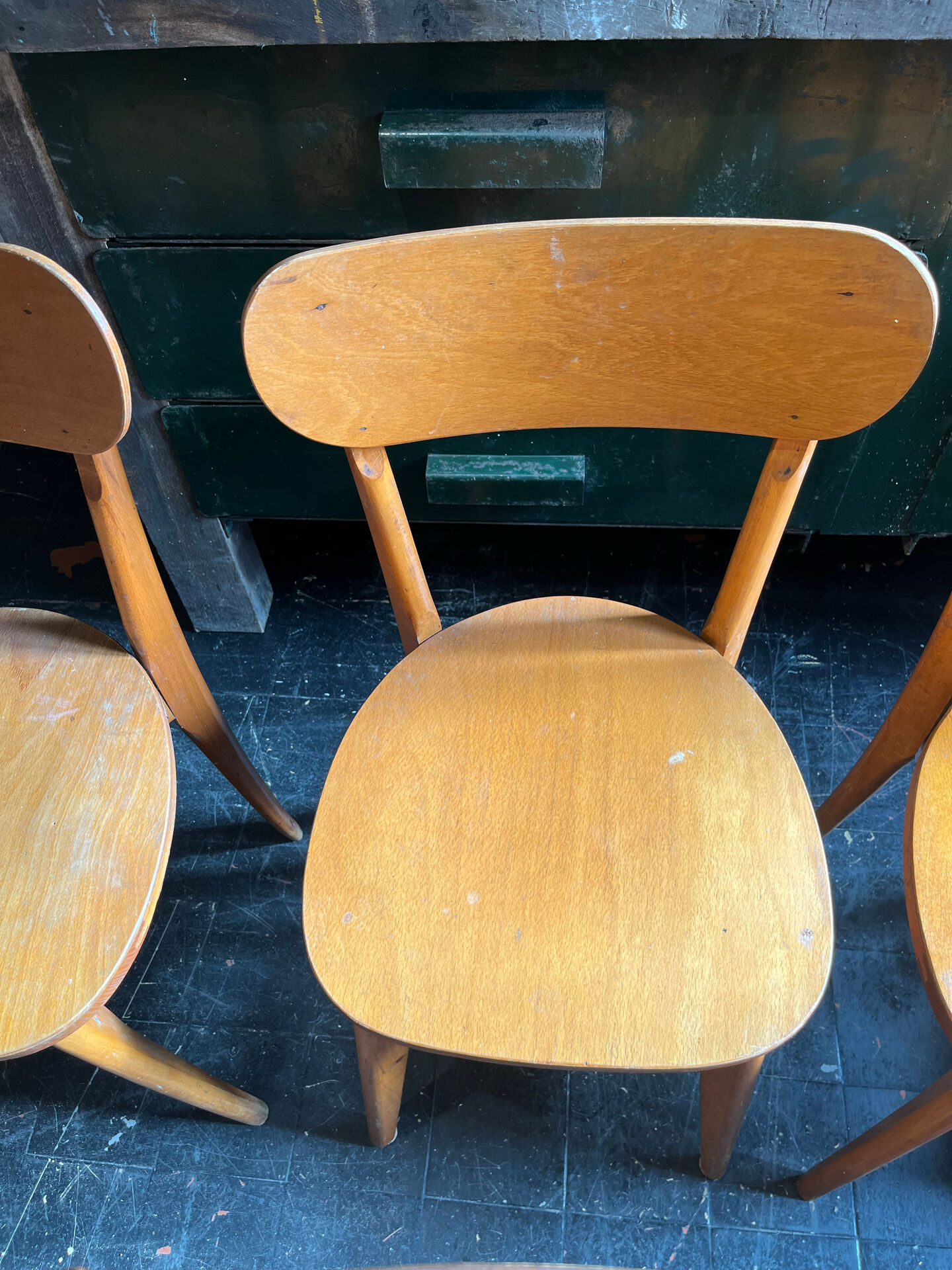 Set of 10 bistro chairs