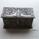 Silver metal box XIXeme