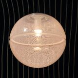 Harvey Guzzini Suspension Boule Op-Art Striped Postmodern by Meblo, 1970s