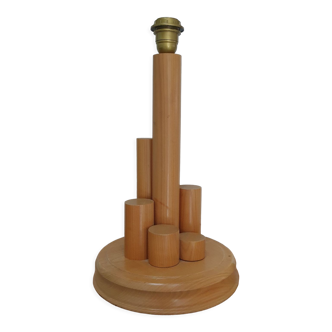 Pied de lampe en bois
