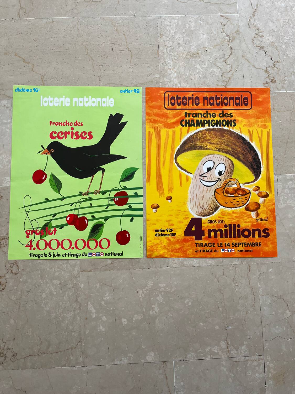 Advertising posters