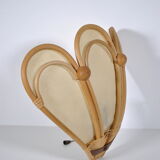 Rattan wall lamp 1970
