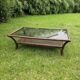 Table basse en bambou et rotin