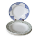 Lot of 5 mismatched soup plates Saint Amand and Moulins des Loups 1930