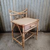 Rattan bedside table