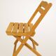 Paire de chaises pliantes en bois blond