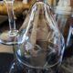 10 verres à pied en verre ciselé
