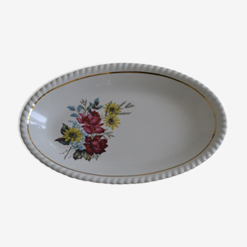 Flower dish with golden border