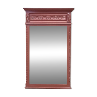 Miroir breton en chêne du début XXème  - 77x124cm