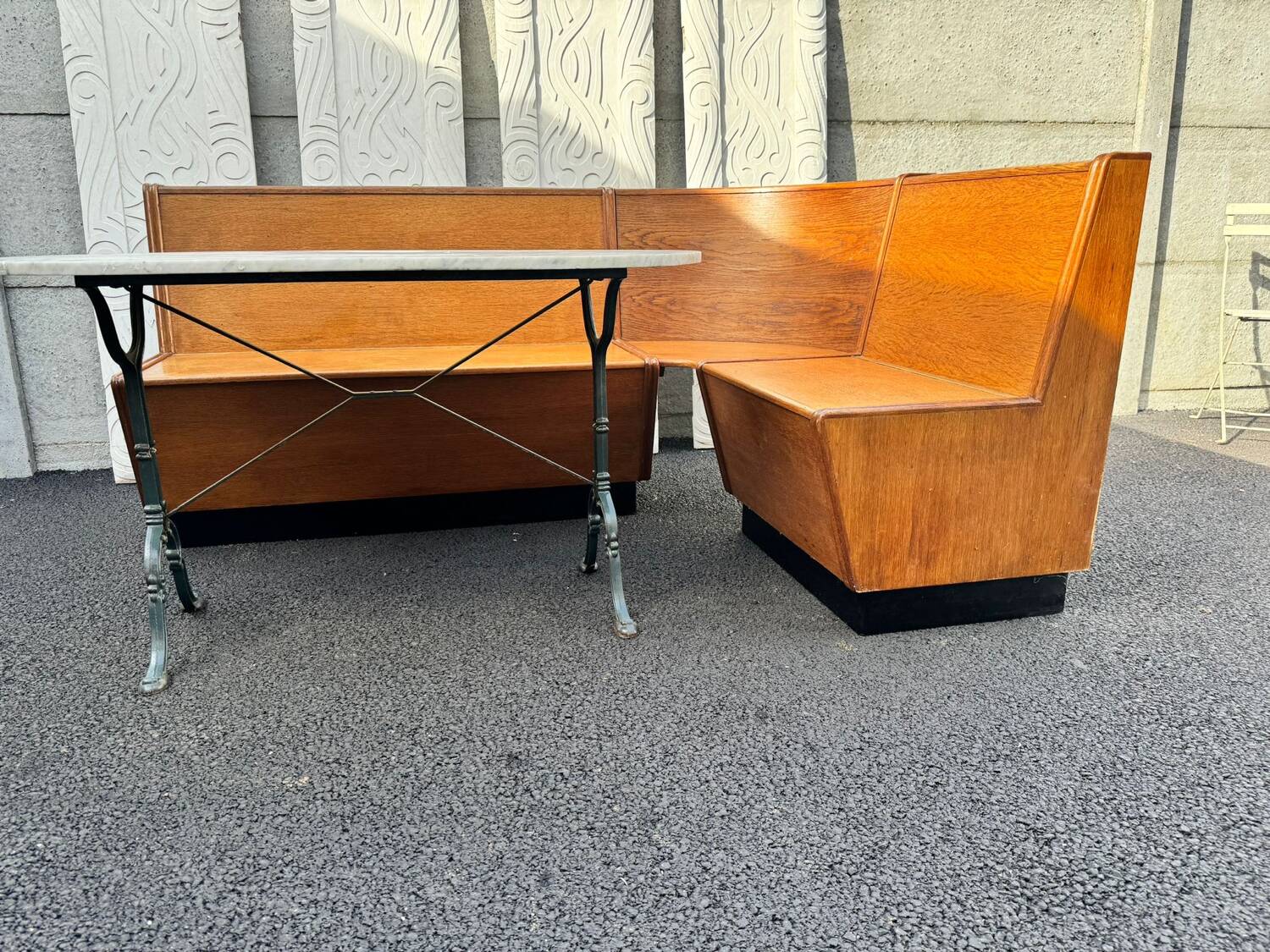 Bistro or corner restaurant bench. 50/60's