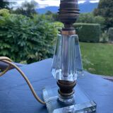 Art Deco crystal lamp base