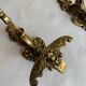 Gilded bronze hook nineteenth, Louis XVI, chimera decoration