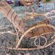1960s rattan rocking chair by Rohe Noorwolde