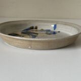 Ceramic plate signed vintage 70s