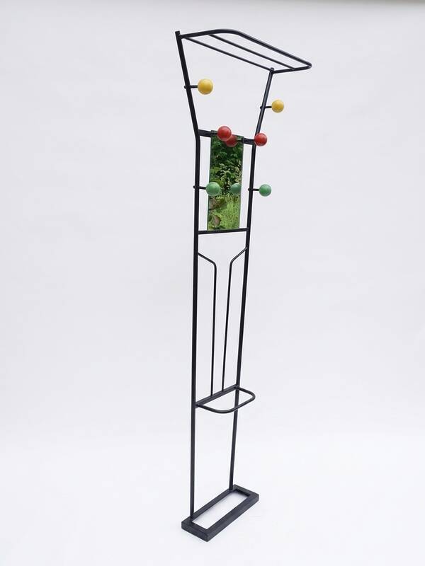Vintage wall coat rack design 1950/1960 by Roger Feraud