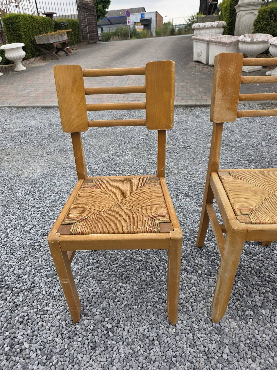 4 Vintage Chairs by Pierre Cruege, French design from the 60s