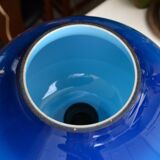 Scandinavian lamp Hans-Agne Jakobsson blue glass 60s