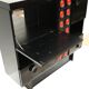 Vintage black Brutalist bar cabinet / sideboard
