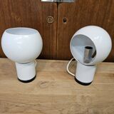 Pair of Italian design bedside lamps 1970 Valenti