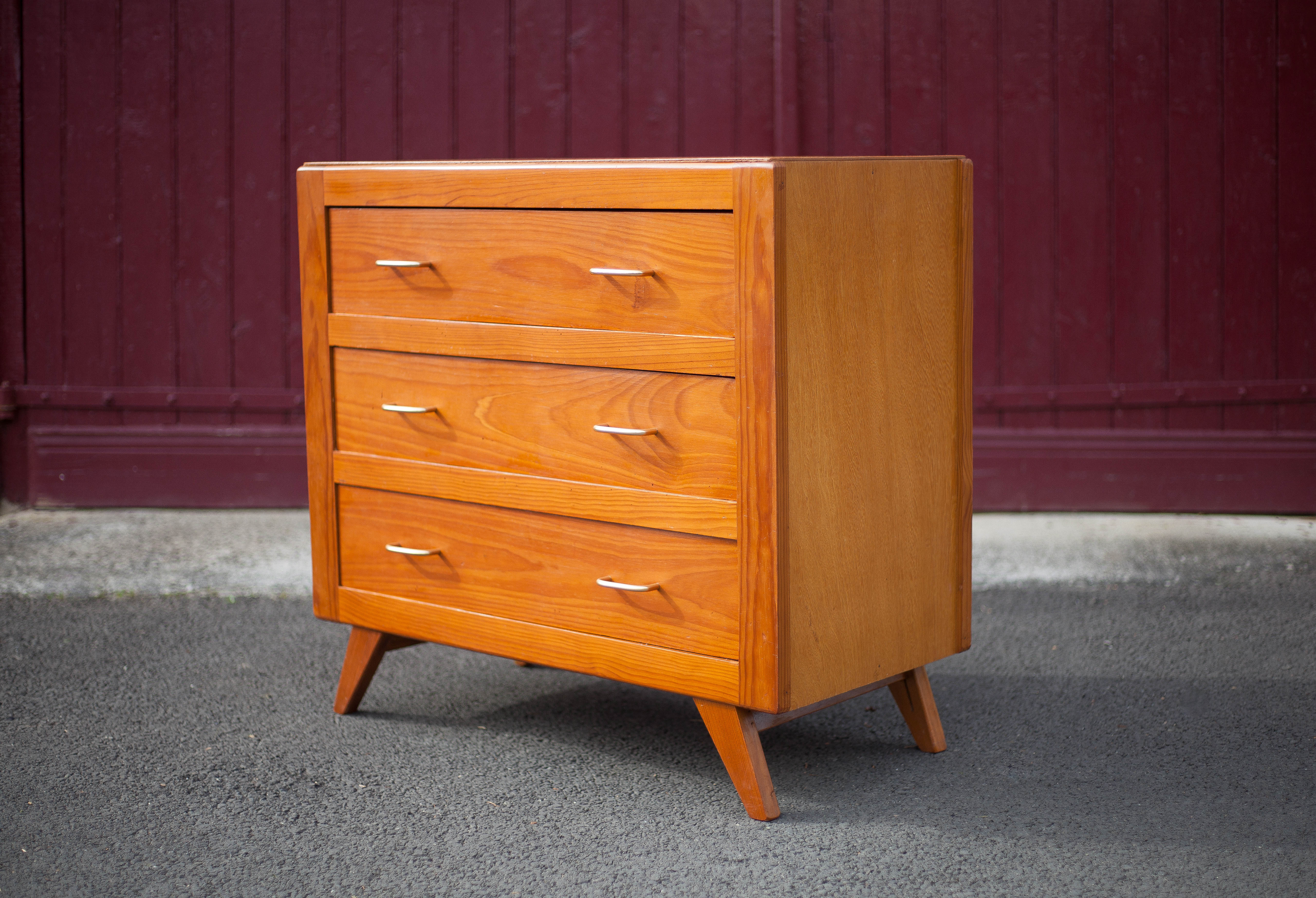 Vintage chest of drawers, pine wood chest of drawers, storage unit, bedroom, decoration