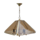 Vintage chandelier 70/80 gilded and smoked glass