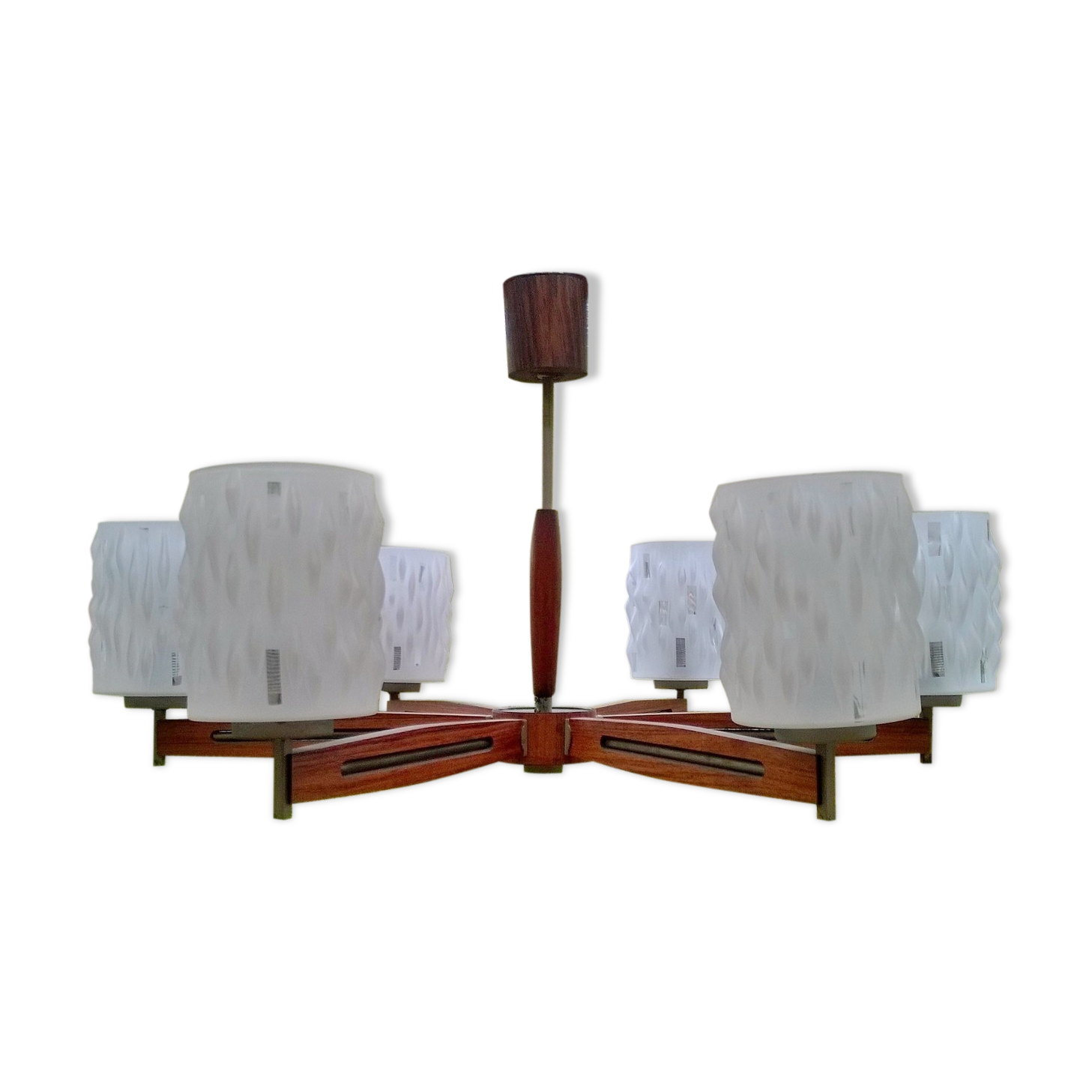 Scandinavian teak chandelier