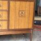 Vintage teak veneer enfilade in brown by Greaves & Thomas, 1960s, mid-century style.