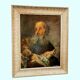 Painting signed GASSMANN (Bernard, 1942) – HSP - Old man carrying a child