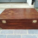 Old wooden suitcase