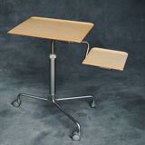 Archimede rolling table by Altek – industrial design, wood & metal