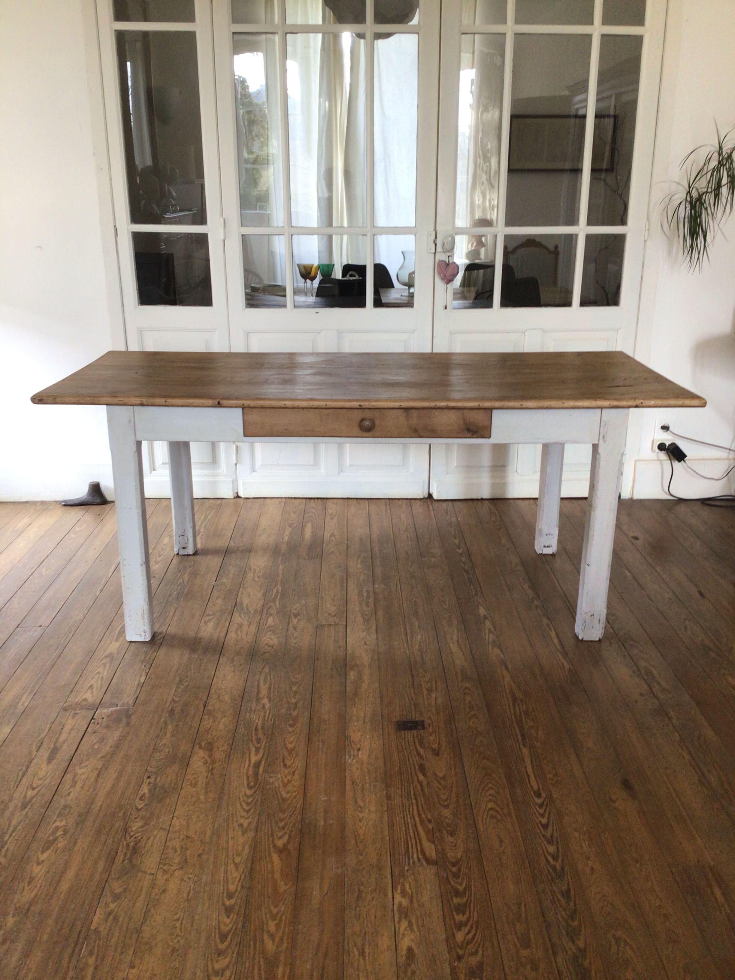 Table de ferme en chêne 1m80