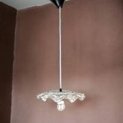 Lampe suspendue de cuisine en verre transparent Farmhouse