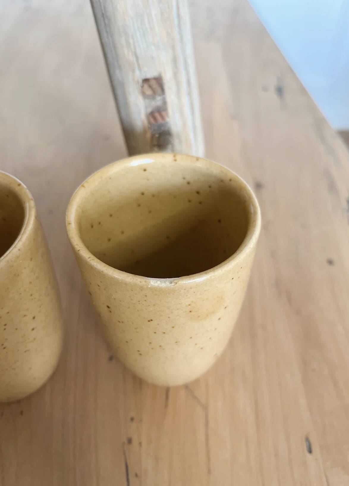 Lot de Gobelets Digoin beige