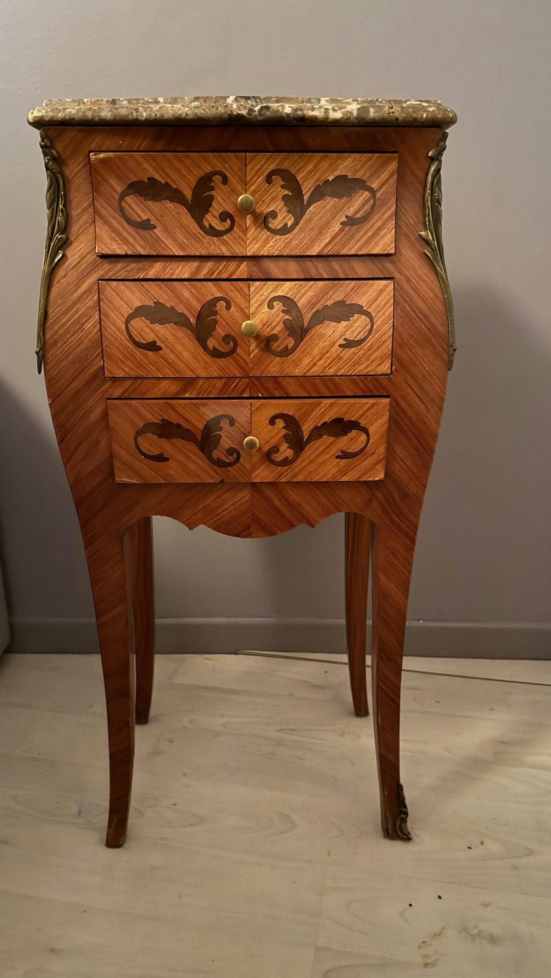 Louis XV style bedside table