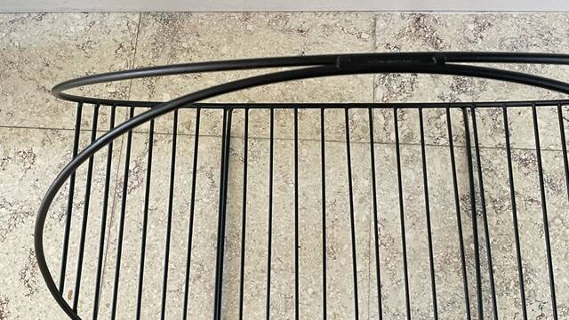 Magazine rack vintage log holder