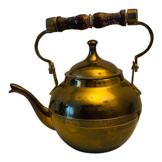 Old brass tea