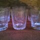 Series of six artisanal glasses "Verrerie de Biot"