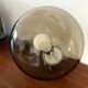 Vintage smoked glass pendant light from the 70s