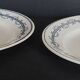 Pair of Gien iron earthenware dessert plates with Austerlitz decor