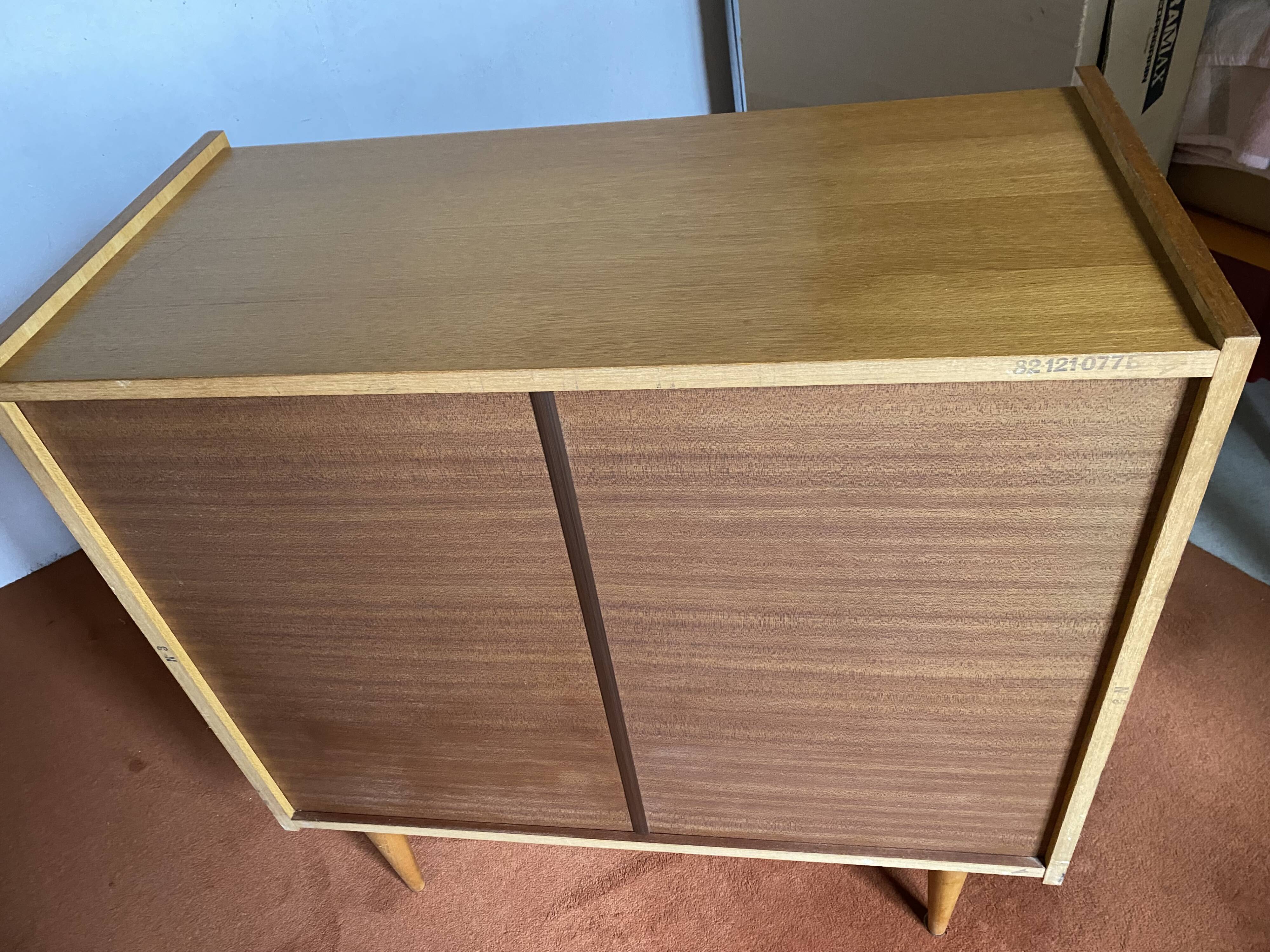 Vintage light oak chest of drawers