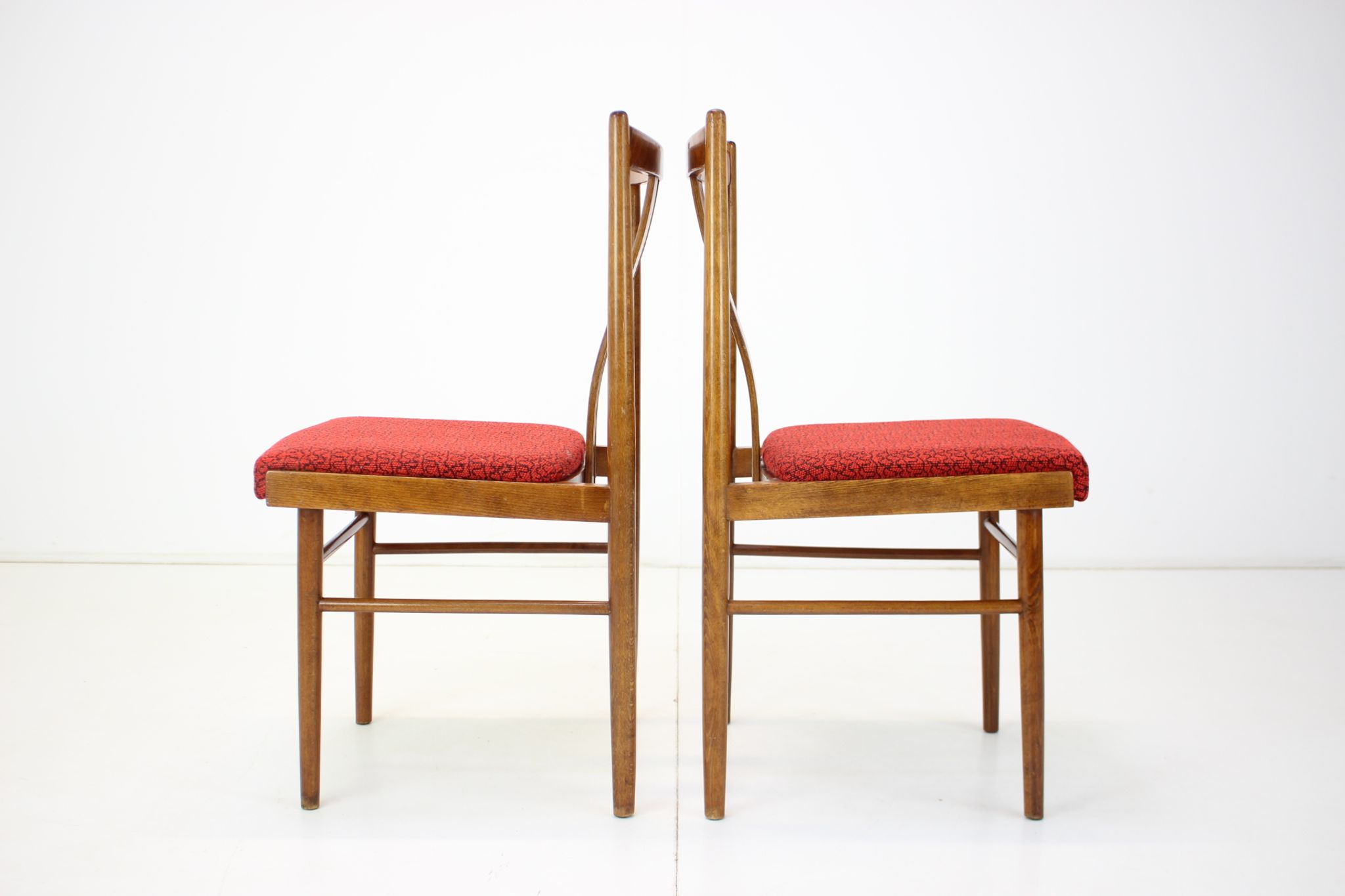 1970s Set of Four Dining Chairs, Czechoslovakia